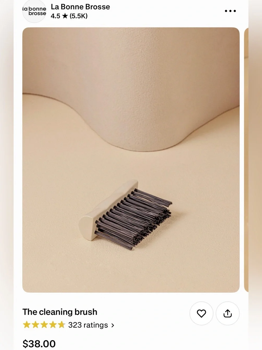 La Bonne Brosse Brush and Brush Cleaner Set